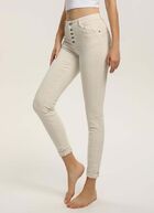 Piro jeans slim with buttons, cream